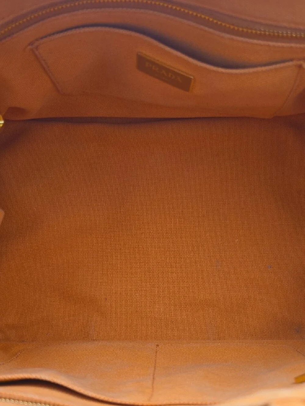Prada Orange Papaya Canapa Gromment & Studded Large Tote (COA/HARD CARD)(EUC)🧡✨